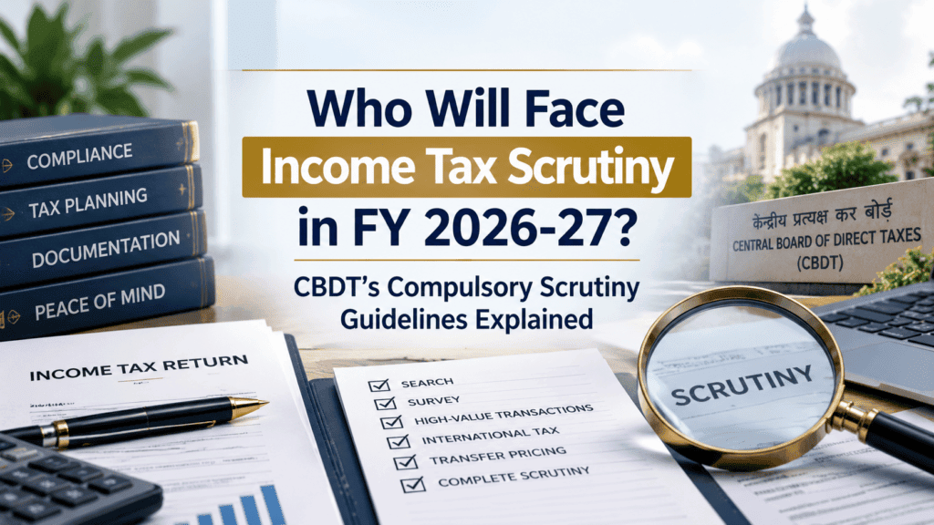 Income Tax Scrutiny FY 2026-27 CBDT Guidelines
