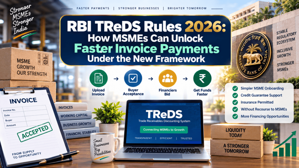 RBI TReDS Rules 2026 – Faster Invoice Payments for MSMEs