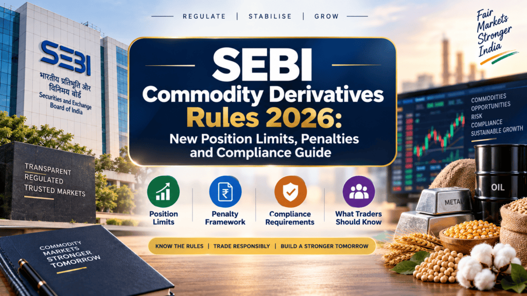 SEBI commodity derivatives rules 2026 showing new position limits, penalties and compliance requirements