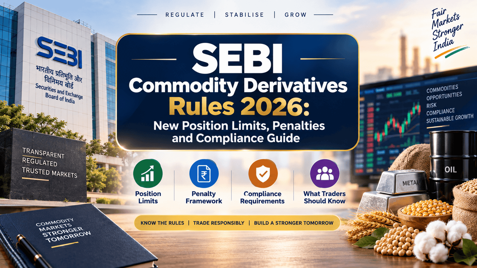 SEBI commodity derivatives rules 2026 showing new position limits, penalties and compliance requirements