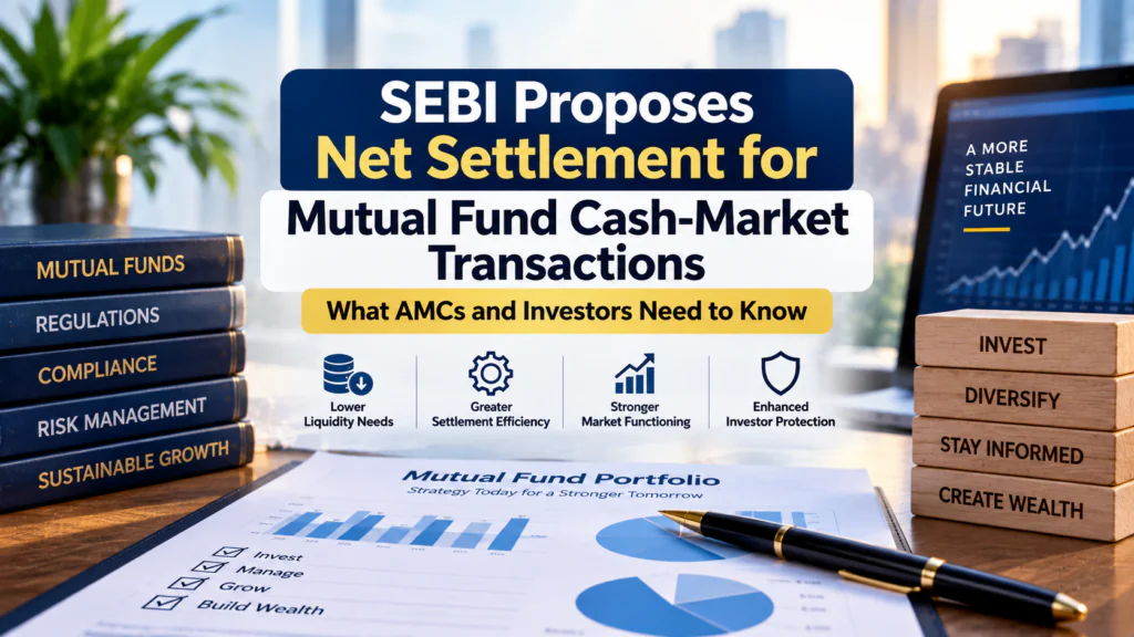SEBI mutual fund net settlement proposal 2026 for cash market transactions